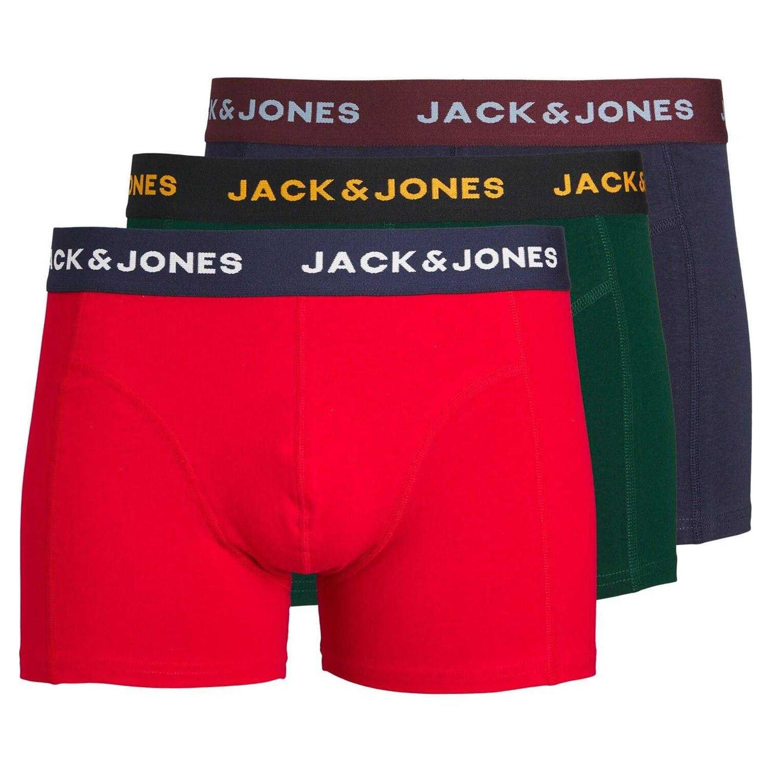 Jack And Jones Mens James Boxer Shorts (Pack of 3)