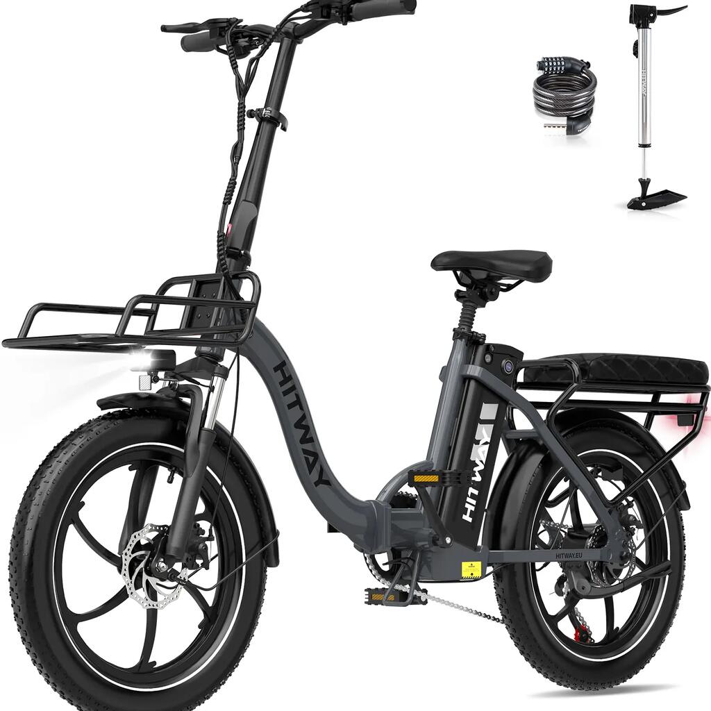 Folding Electric Bike 20*3.0" Fat Tire E-Bike 15.6Ah 150km Range - BK6S