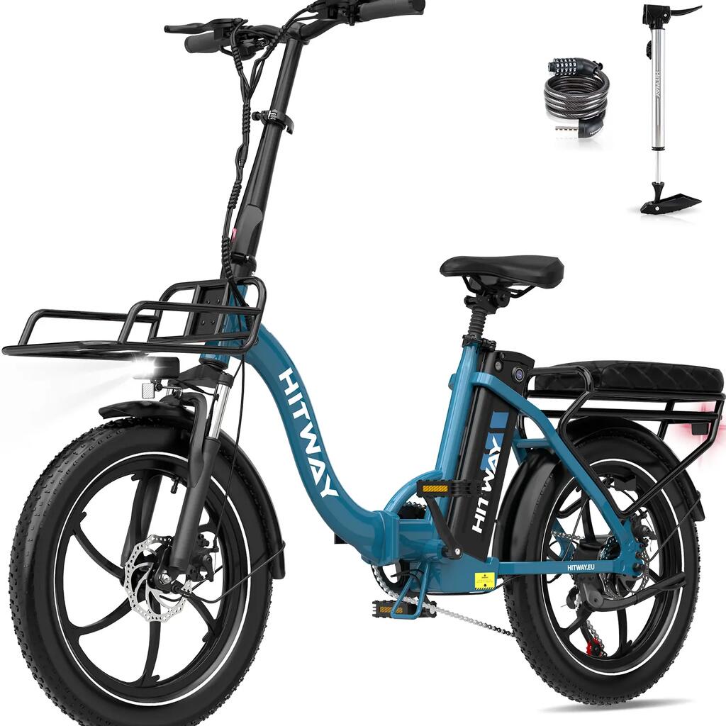 Folding Electric Bike 20*3.0" Fat Tire E-Bike 15.6Ah 150km Range - BK6S