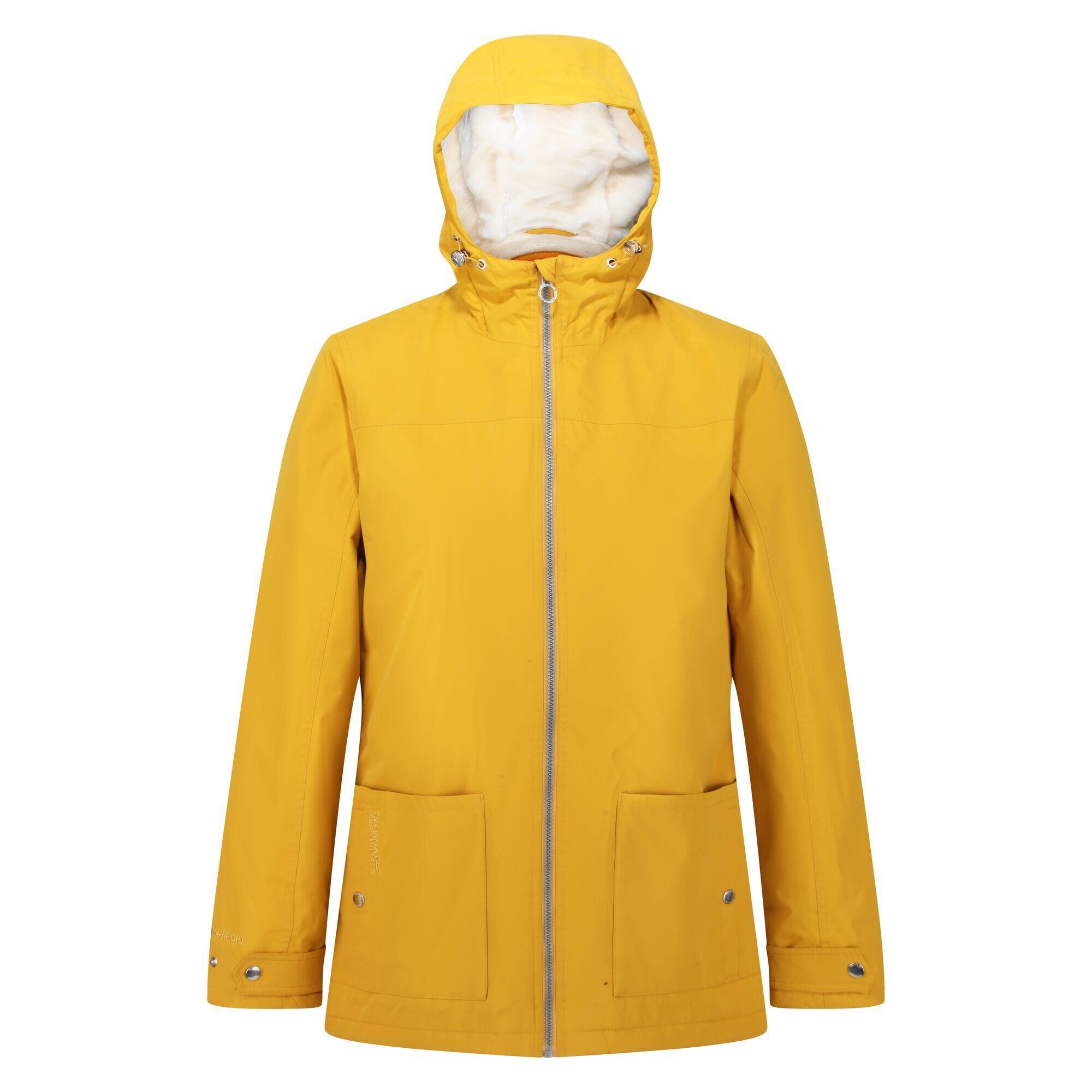 Womens/Ladies Bergonia II Hooded Waterproof Jacket (Mustard Seed) 1/5