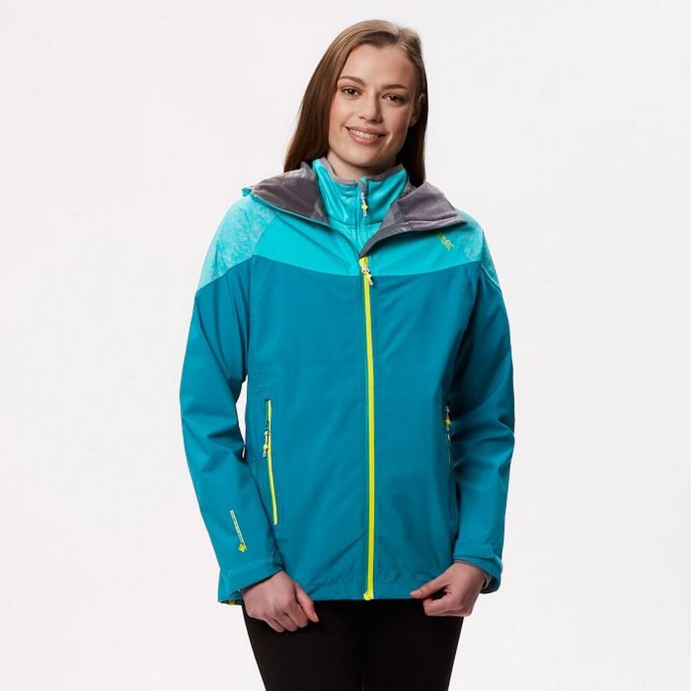 Women's CARLETTA III waterproof jacket (Turquoise)