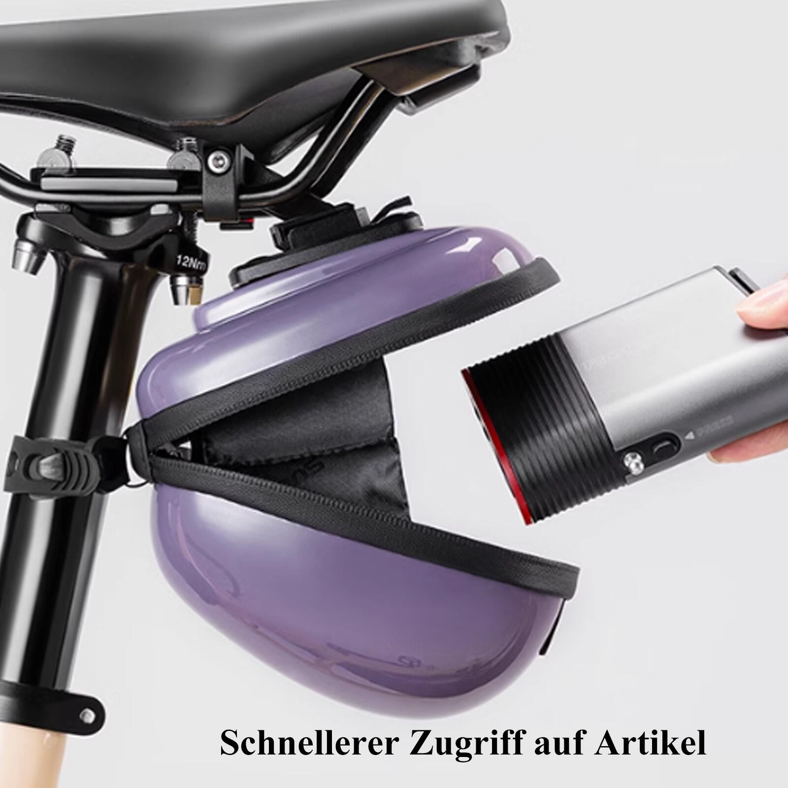 ROCKBROS MINI Ultraleicht Satteltasche Wasserabweisend Fahrradtasche 5/7