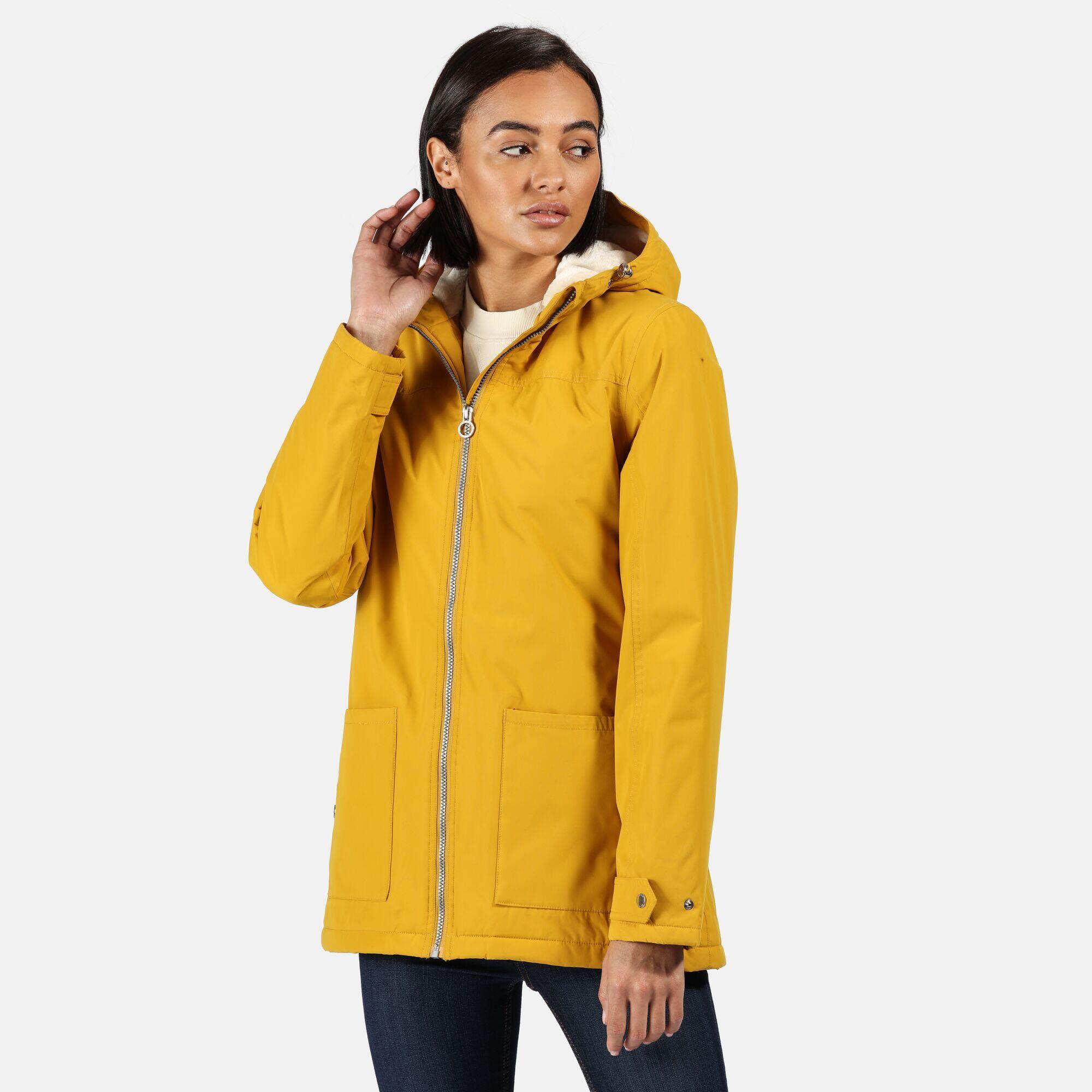 Womens/Ladies Bergonia II Hooded Waterproof Jacket (Mustard Seed) 3/5