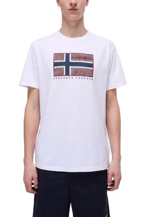 T‑shirt - Casual - Homme - Regular fit, 100 % coton - Semiles - Blanc
