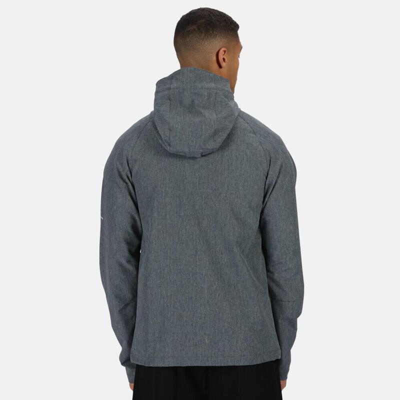 Chaqueta Softshell XPro Prolite de Elástico para Hombre Gris Seal Jaspeada