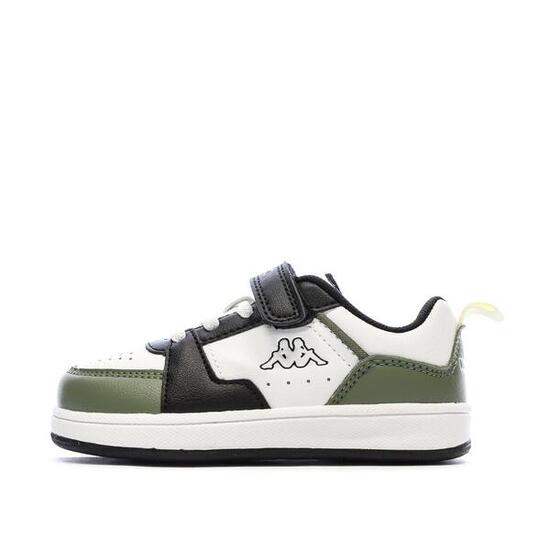 Kappa Shay 1.0 Jungen Sneaker Weiß/Grün mit Logo