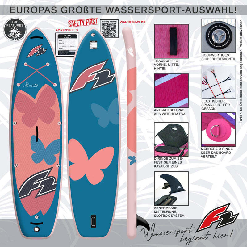 Set placă SUP gonflabilă F2 Strato 10'5"