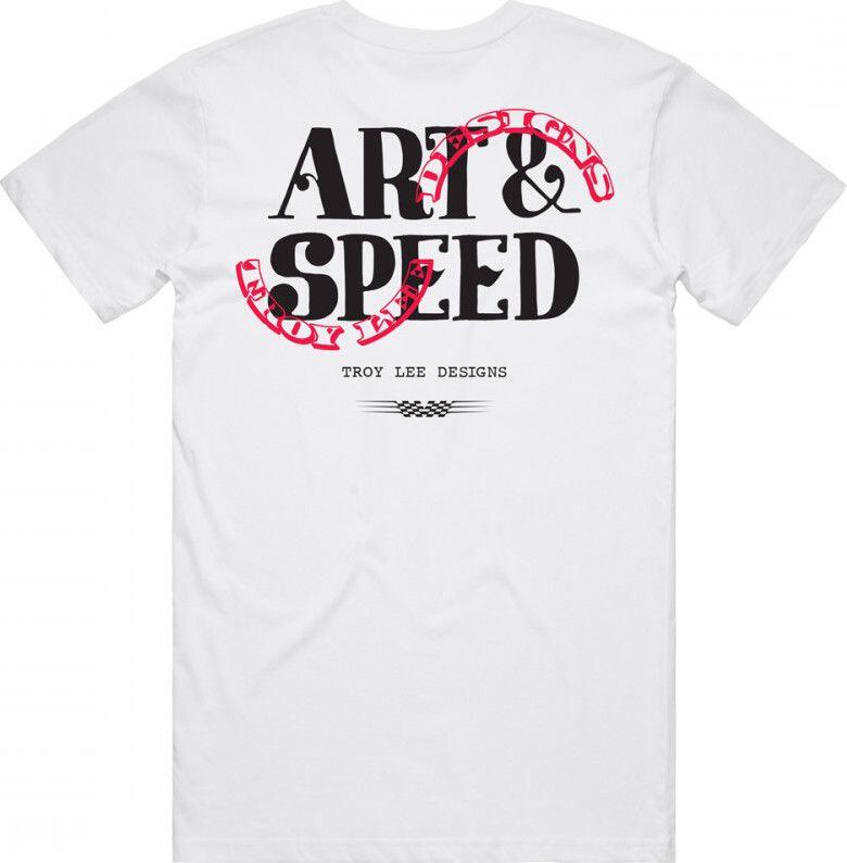 Maglietta a maniche corte Troy Lee Designs Pink Slips Bianca 2/2