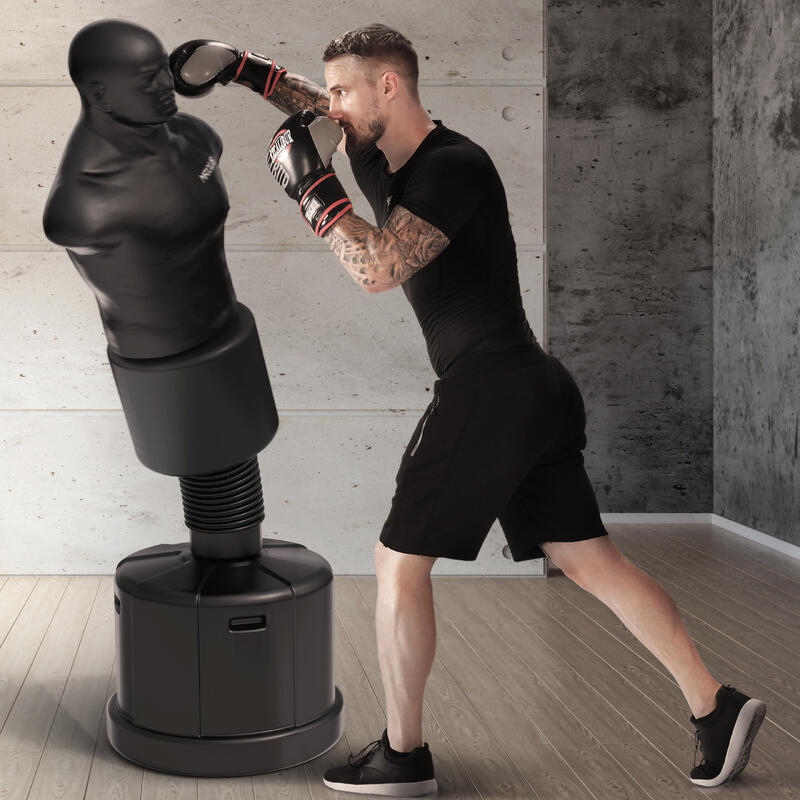 Sac de box, manechin de box PRO FIGHTER, negru, Maxxus