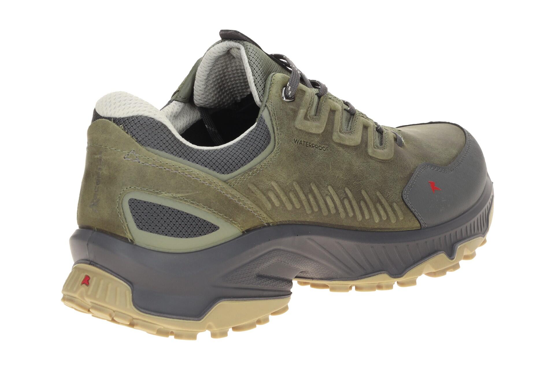 Ecco Receptor Schuhe grün olive Herren Waterproof 854314 4/7