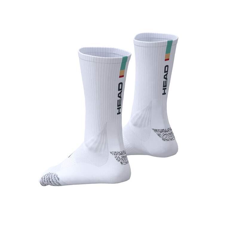 SOCKS TENNIS COLOR CREW WEIß/TÜRKIS (1X) 2/2