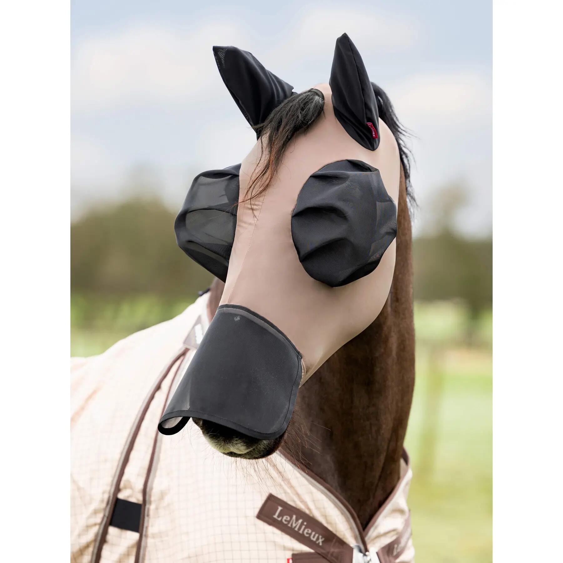 Anti-vliegenmasker voor paarden LeMieux Bug Relief Full 2/2
