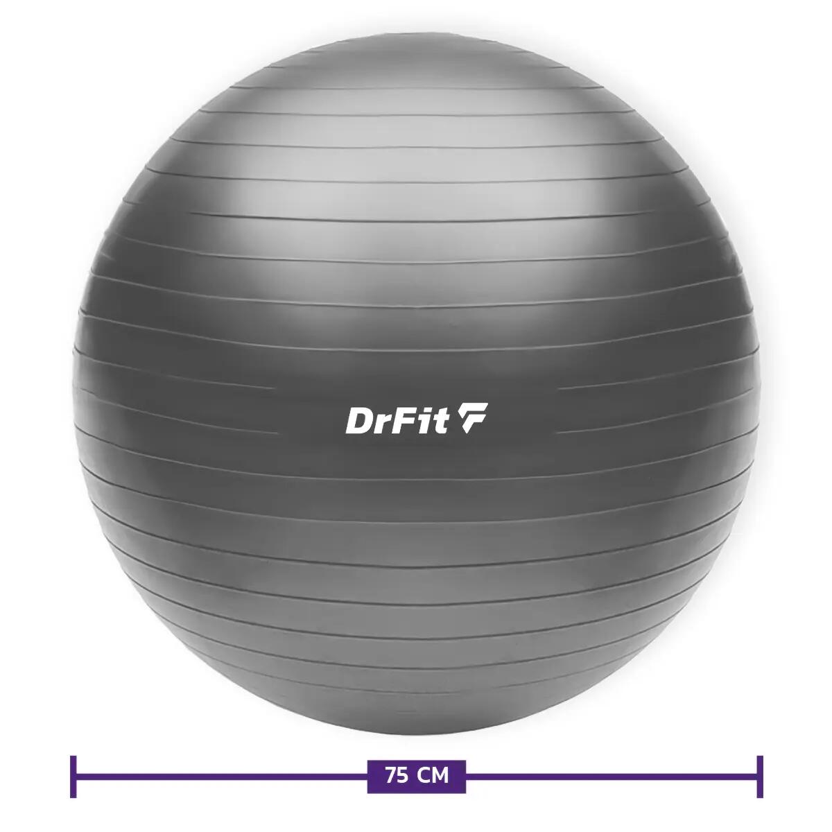 Piłka gimnastyczna gym ball do ćwiczeń gimnastycznych i fitness z pompką DrFit 3/7