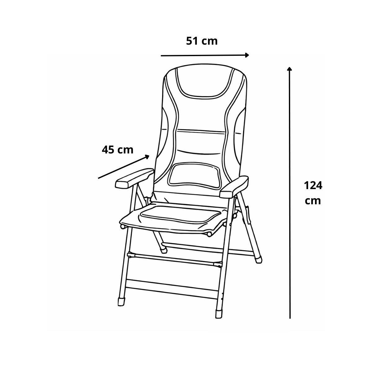 Fauteuil camping matelassé 3/3