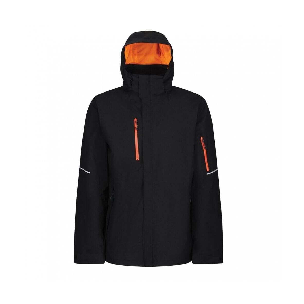 REGATTA Mens XPro Exosphere II Soft Shell Jacket (Black/Magma Orange)