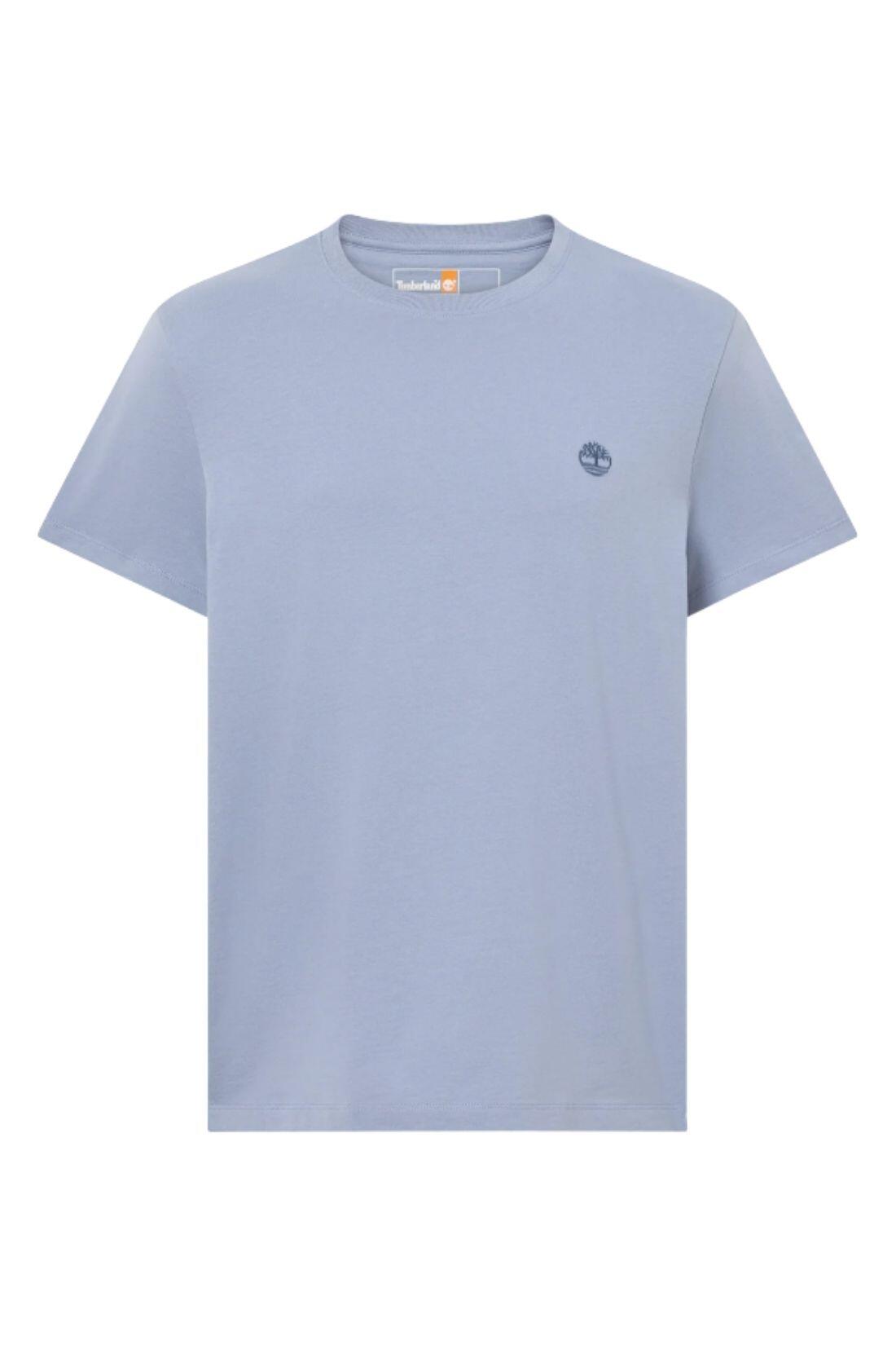 T-shirt uomo regular in cotone verde con logo TIMBERLAND 2/3