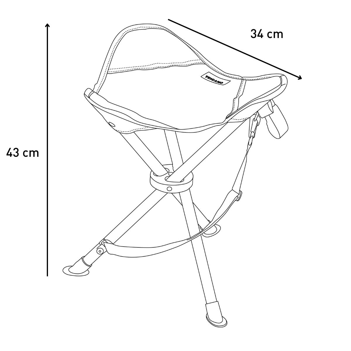 Tabouret 3 pieds ACIER 3/3