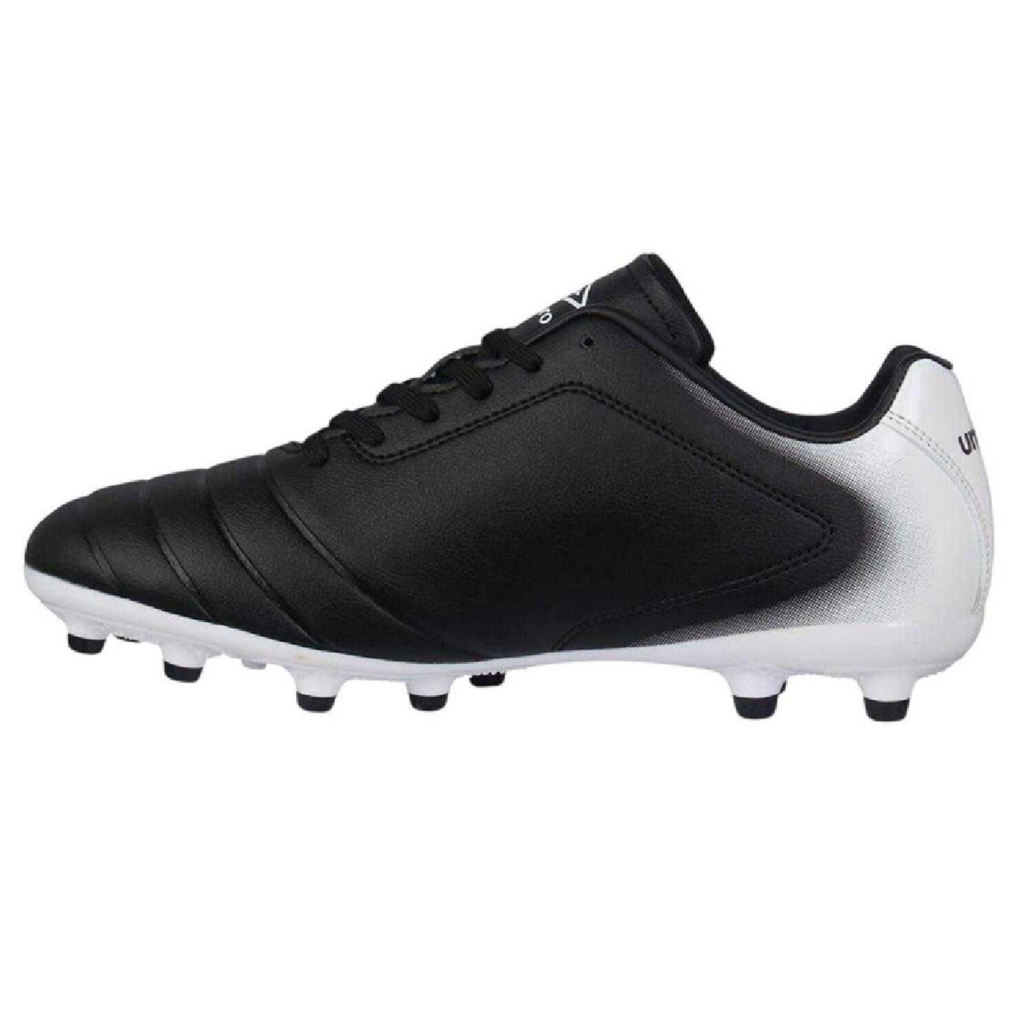 Chaussures De Foot Pour Terrain Ferme CALCIO Femme (Noir / Blanc) 3/4