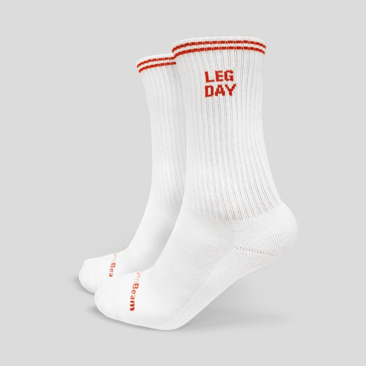 Skarpety unisex fitness białe GymRat 3Pack 3/6