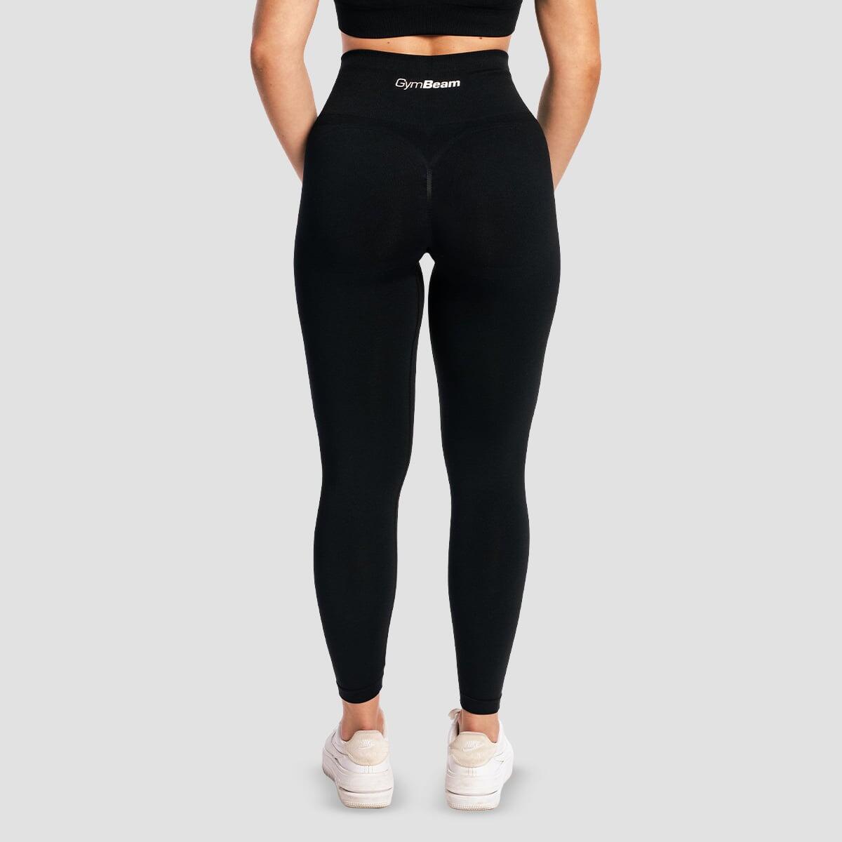 Legginsy damskie fitness bezszwowe czarne Sculpt Seamless 3/7