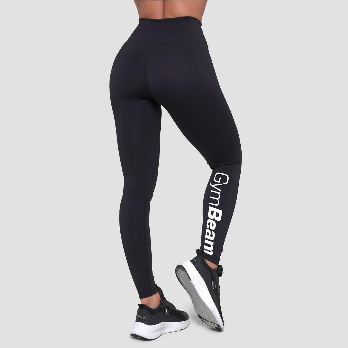 Legginsy damskie fitness z wysokim pasem czarne Essence 3/6