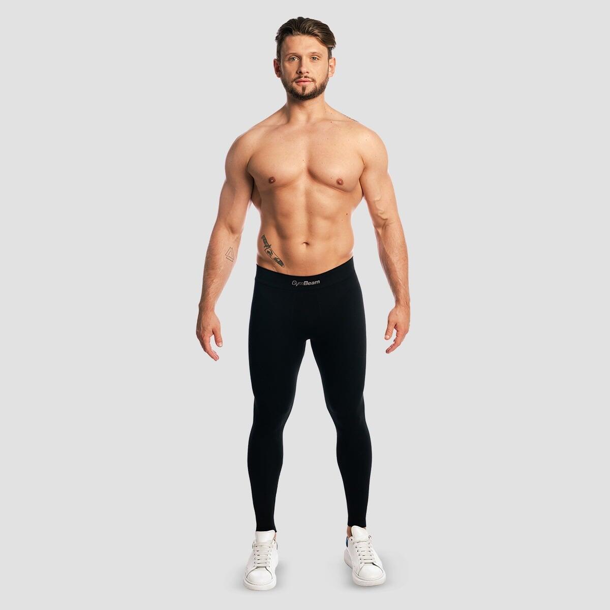 Legginsy męskie bezszwowe termiczne czarne Fuse 5/7