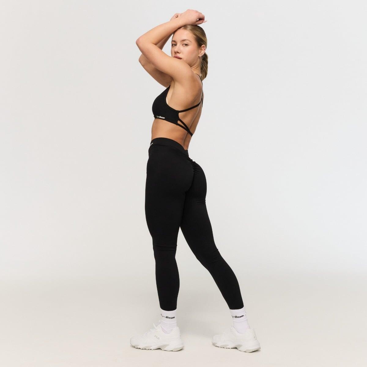 Leggings donna fitness V-back neri Fierce 5/7