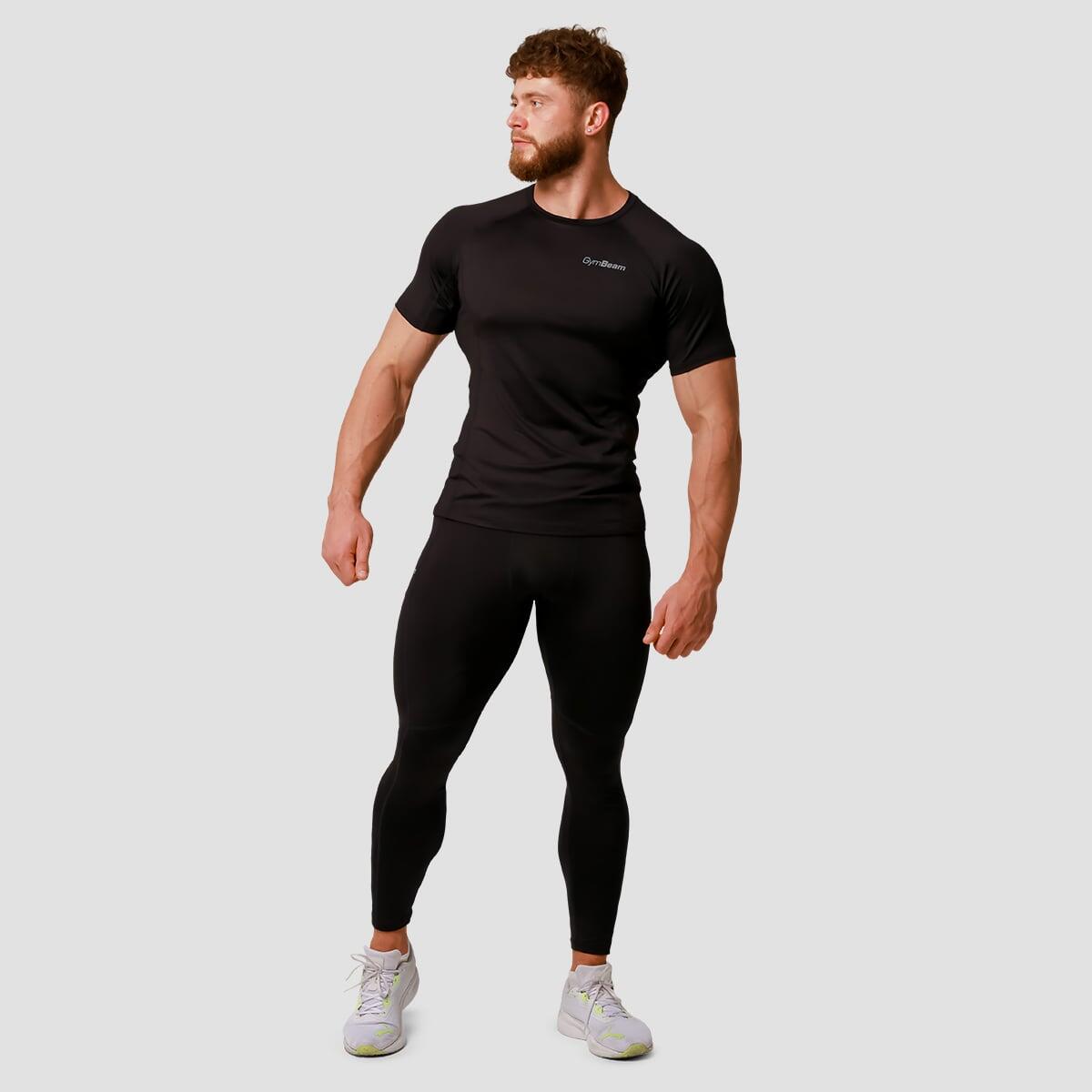 Leggings uomo running slim neri Pulse 5/7
