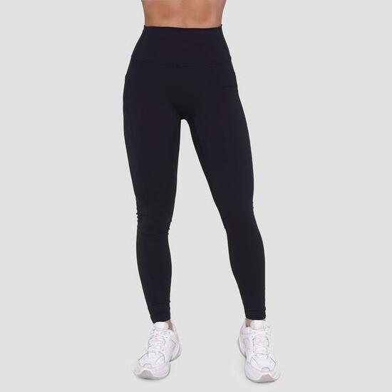 Legginsy damskie fitness z kieszeniami czarne Ignite