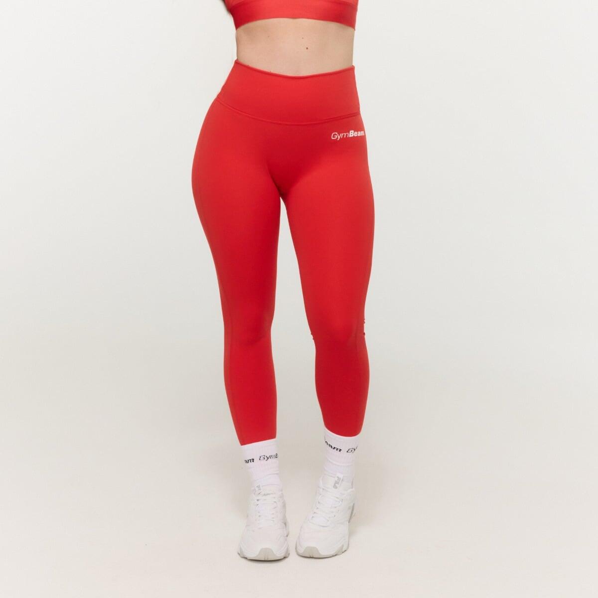 Leggings donna vita alta rossi Limitless 4/7
