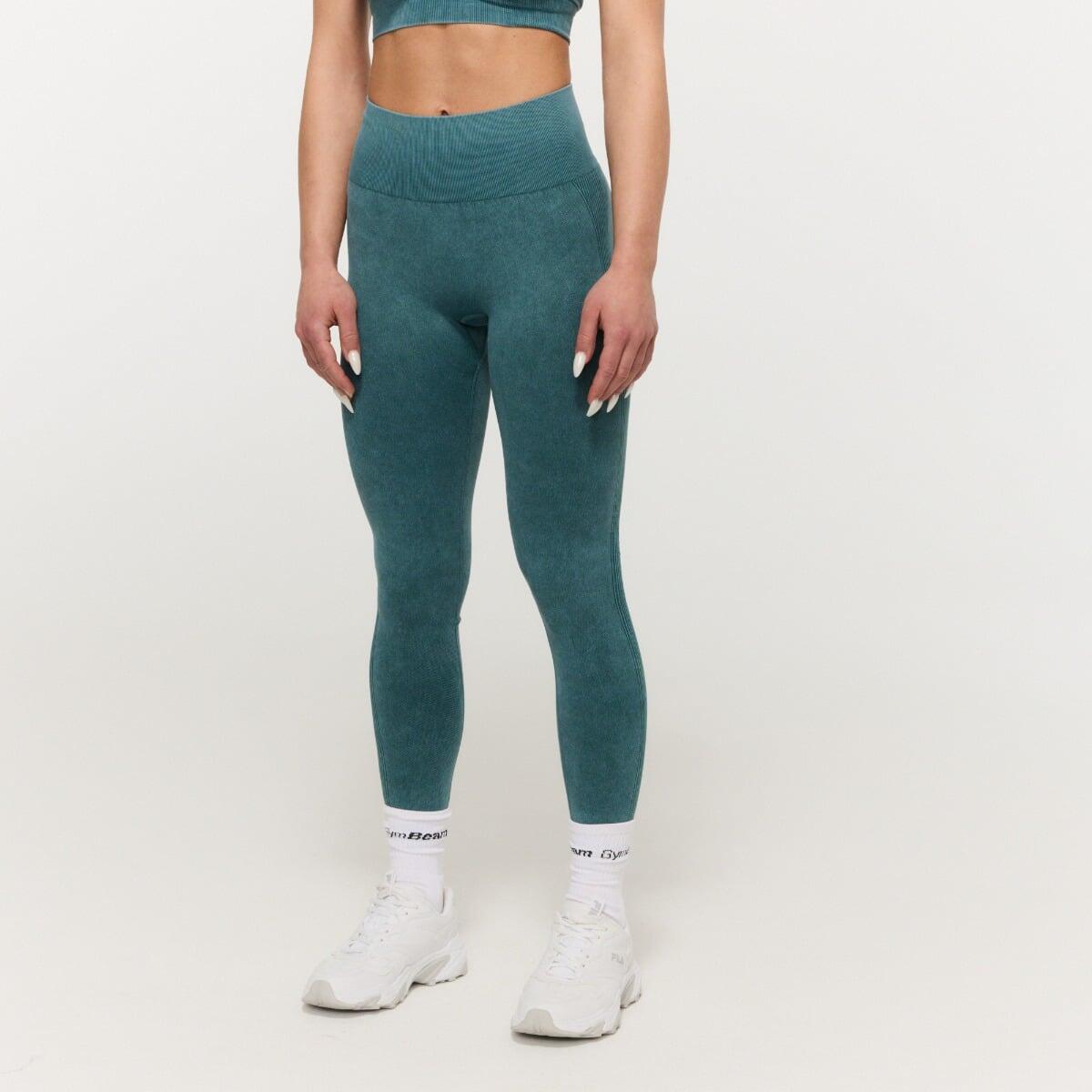 Leggings donna palestra senza cuciture verdi Lift Seamless 2/7