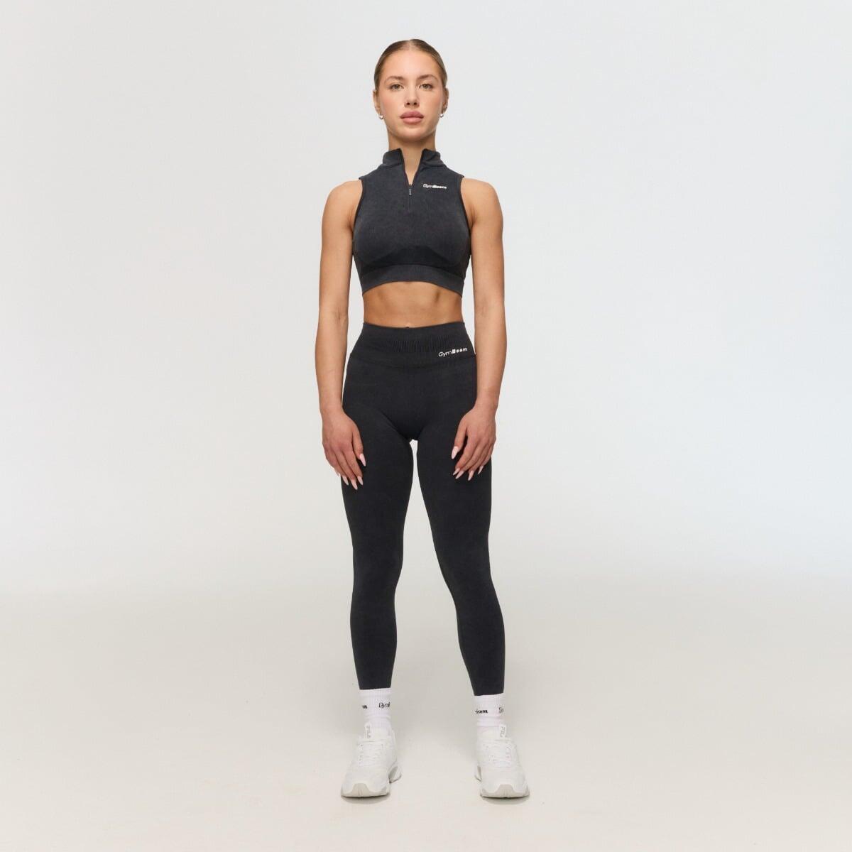 Leggings donna fitness seamless grigi Fierce 5/6