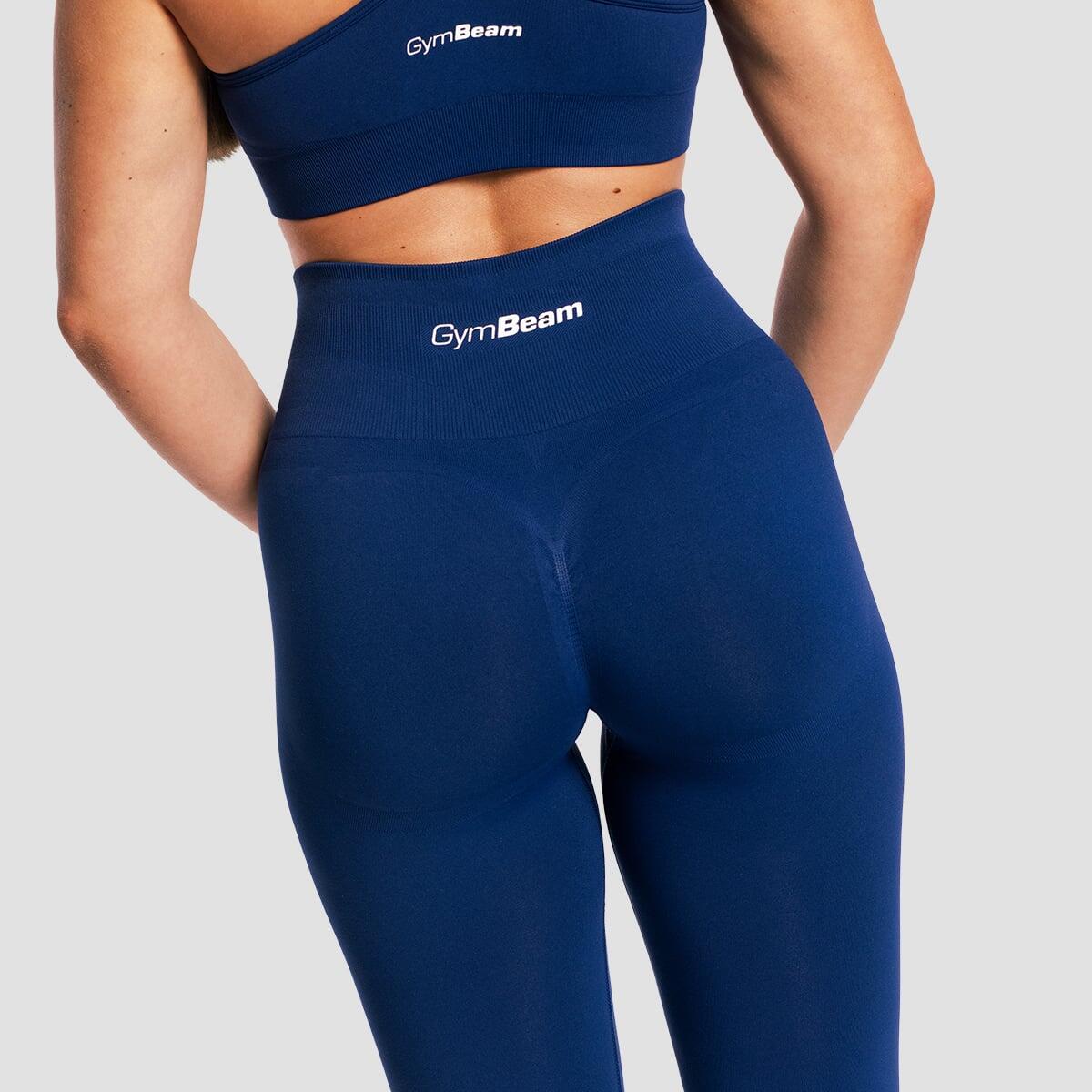 Legginsy damskie fitness bezszwowe granatowe Sculpt Seamless 2/7