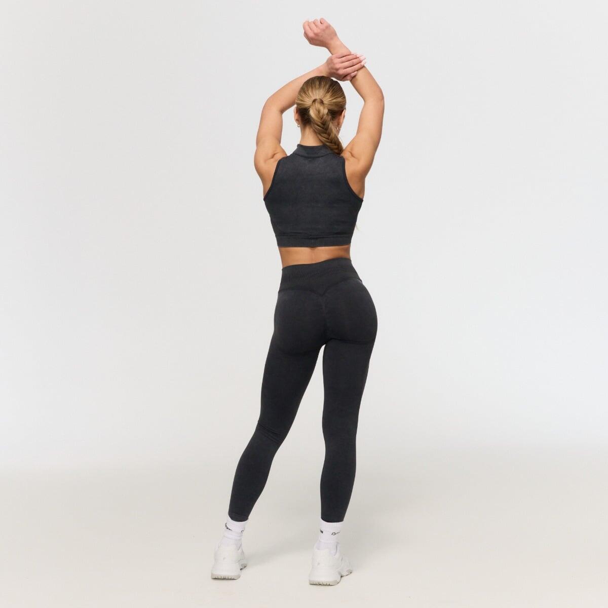 Leggings donna fitness seamless grigi Fierce 4/6