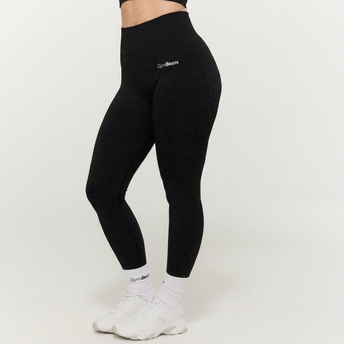 Leggings donna palestra traspiranti neri FLO 5/7