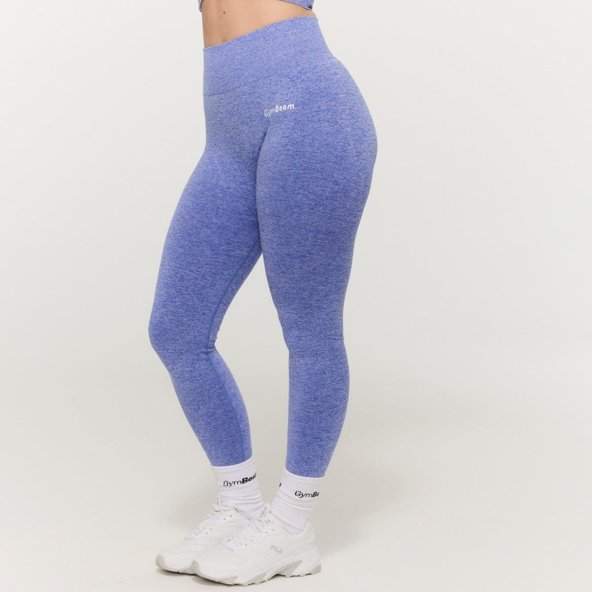 Leggings donna palestra traspiranti blu FLO 5/7