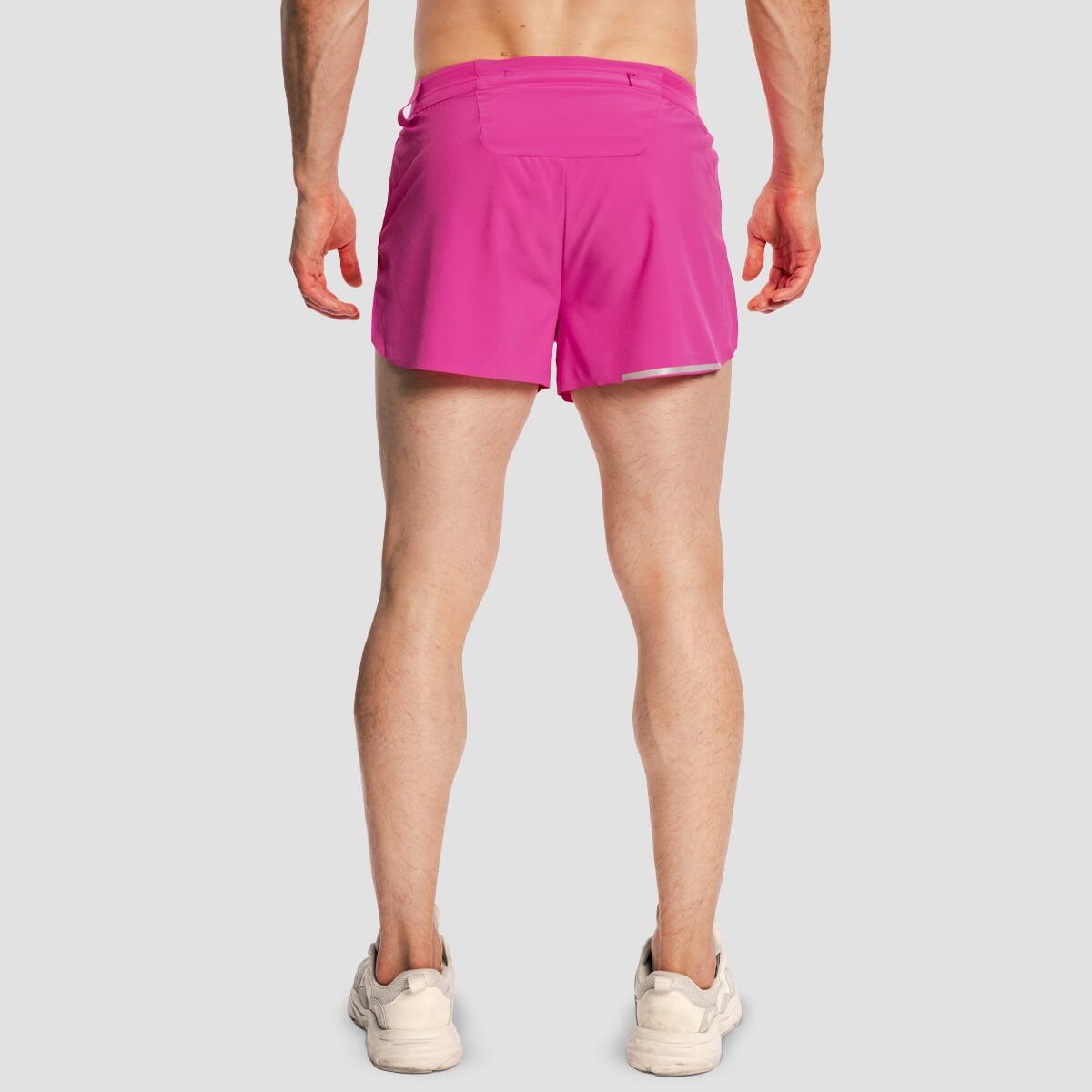 Pantaloncini uomo running traspiranti viola Pulse X 3/7