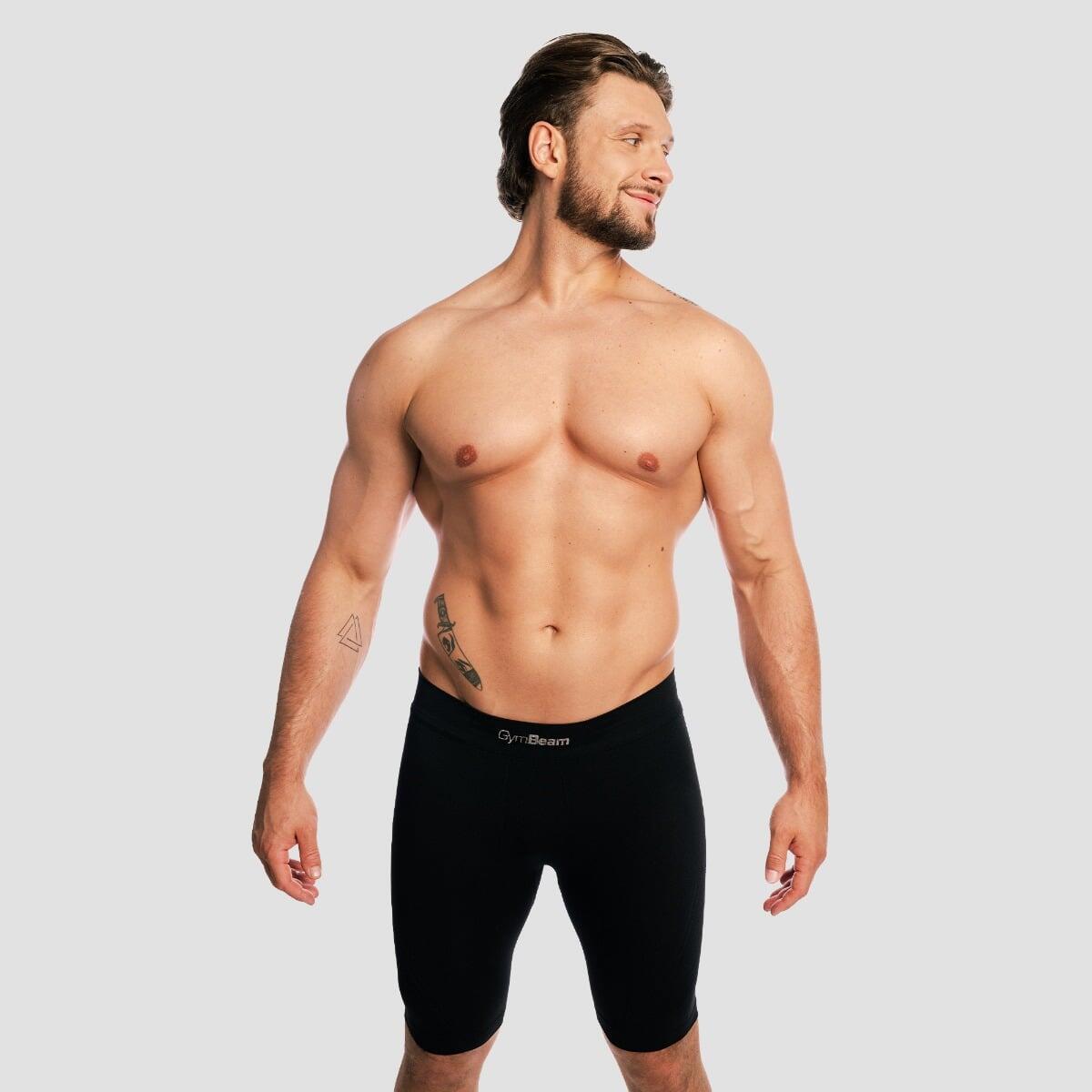 Szorty męskie fitness bezszwowe slim czarne Fuse 3/7