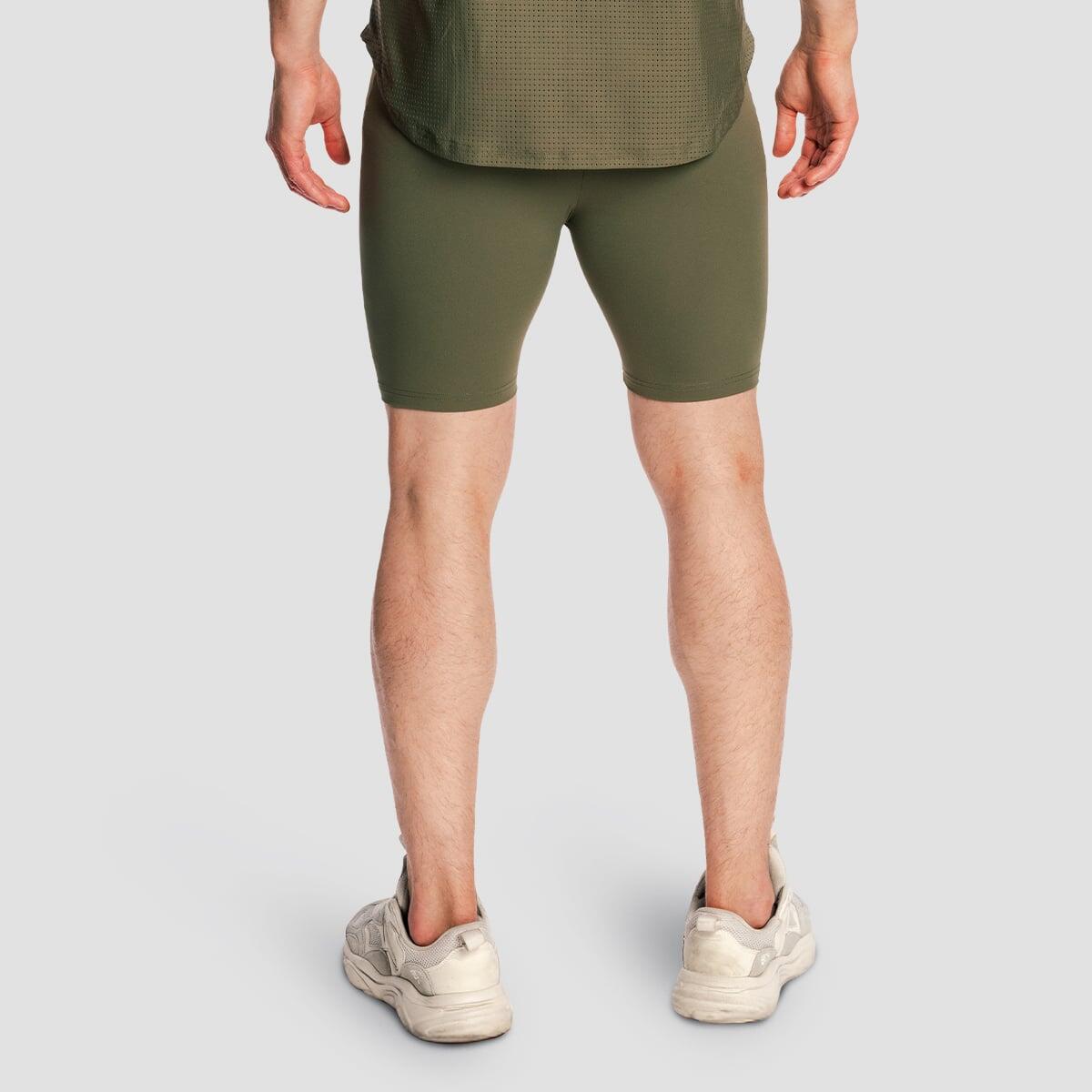 Pantaloncini uomo MMA slim verdi Combat 3/7