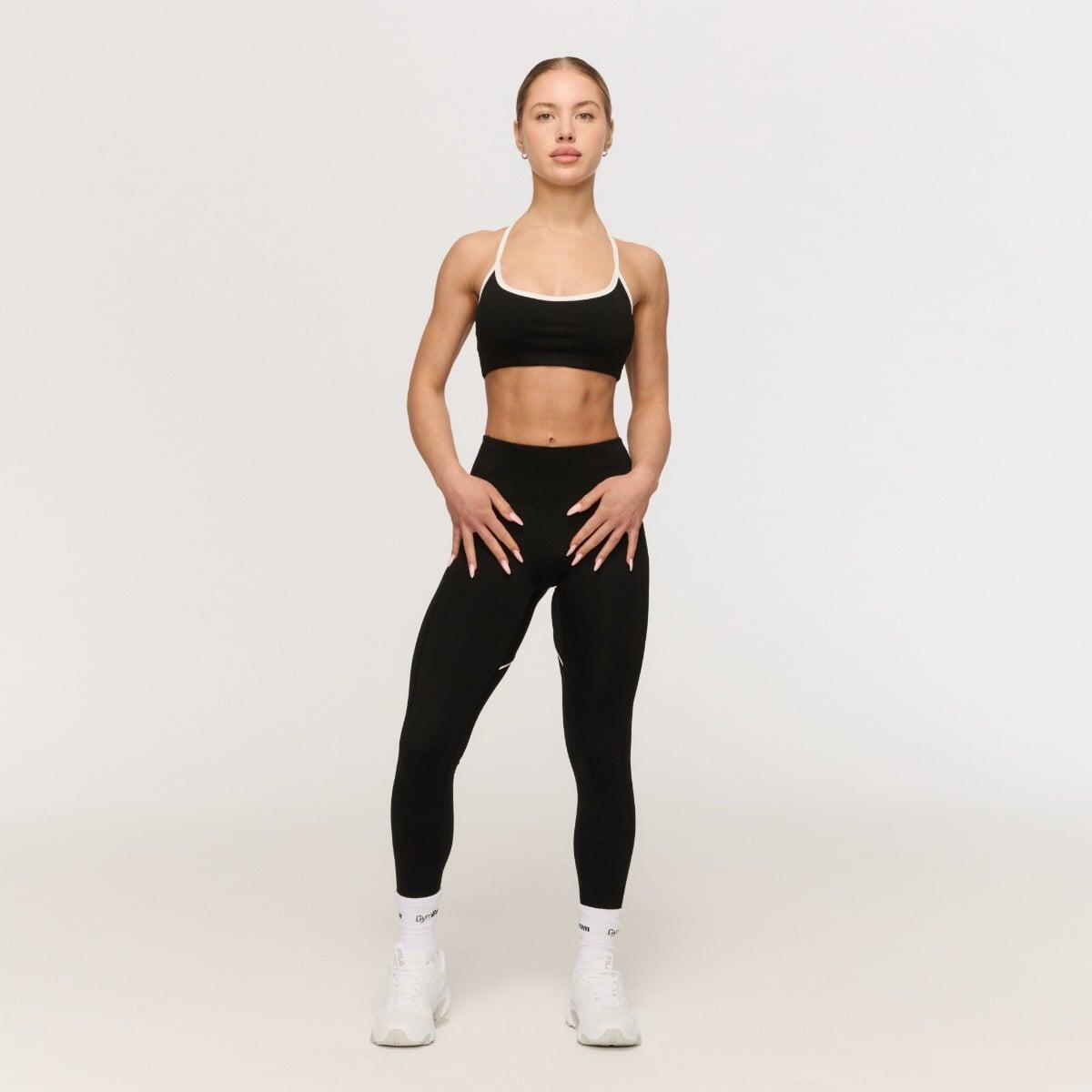 Reggiseno sportivo donna palestra traspirante nero Varsity 5/7