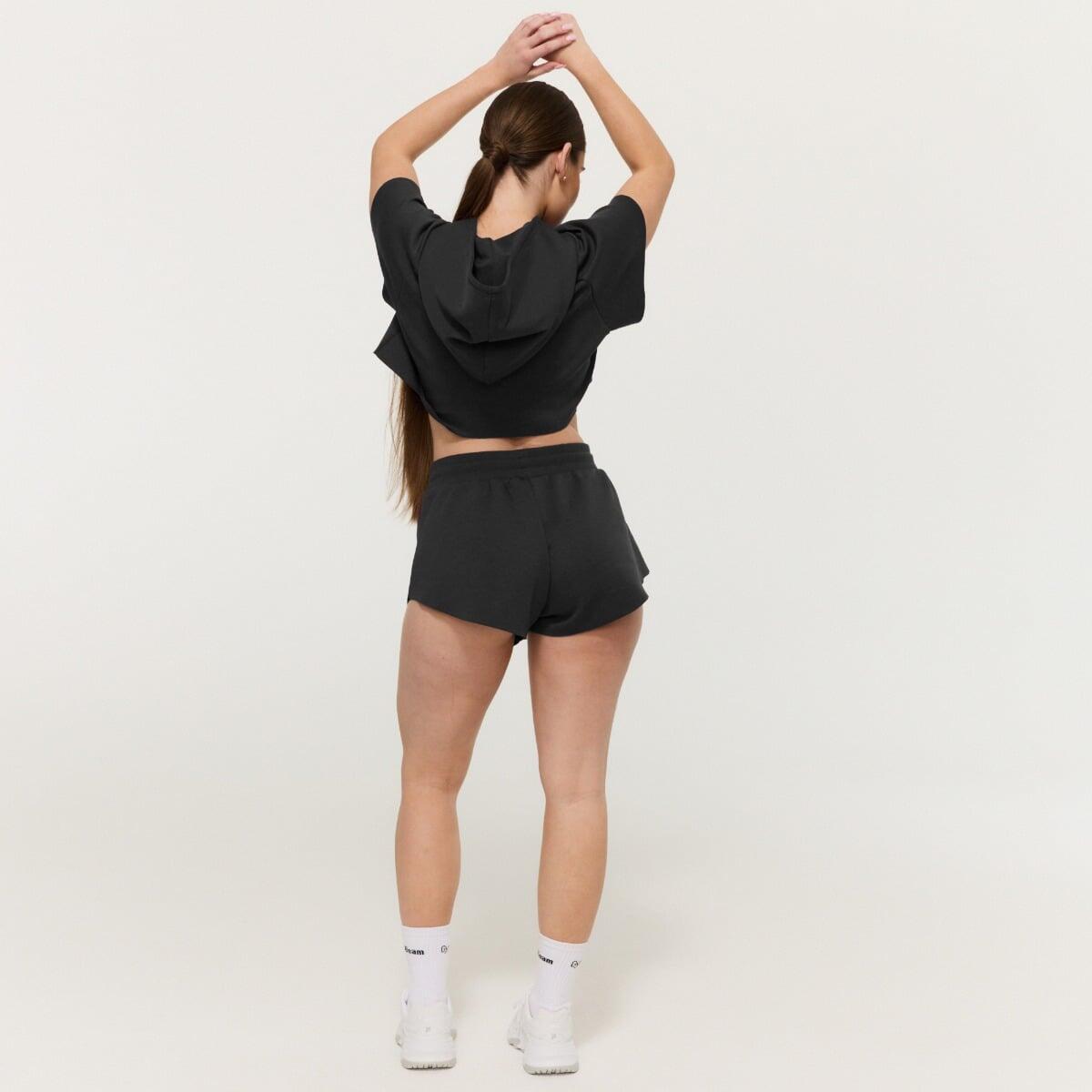Pantaloncini donna traspiranti neri Relay 2/7