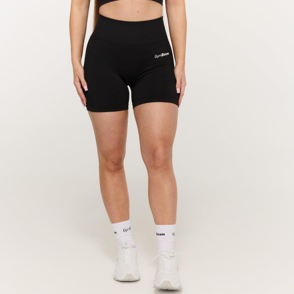 Pantaloncini donna fitness traspiranti neri FLO 2/7