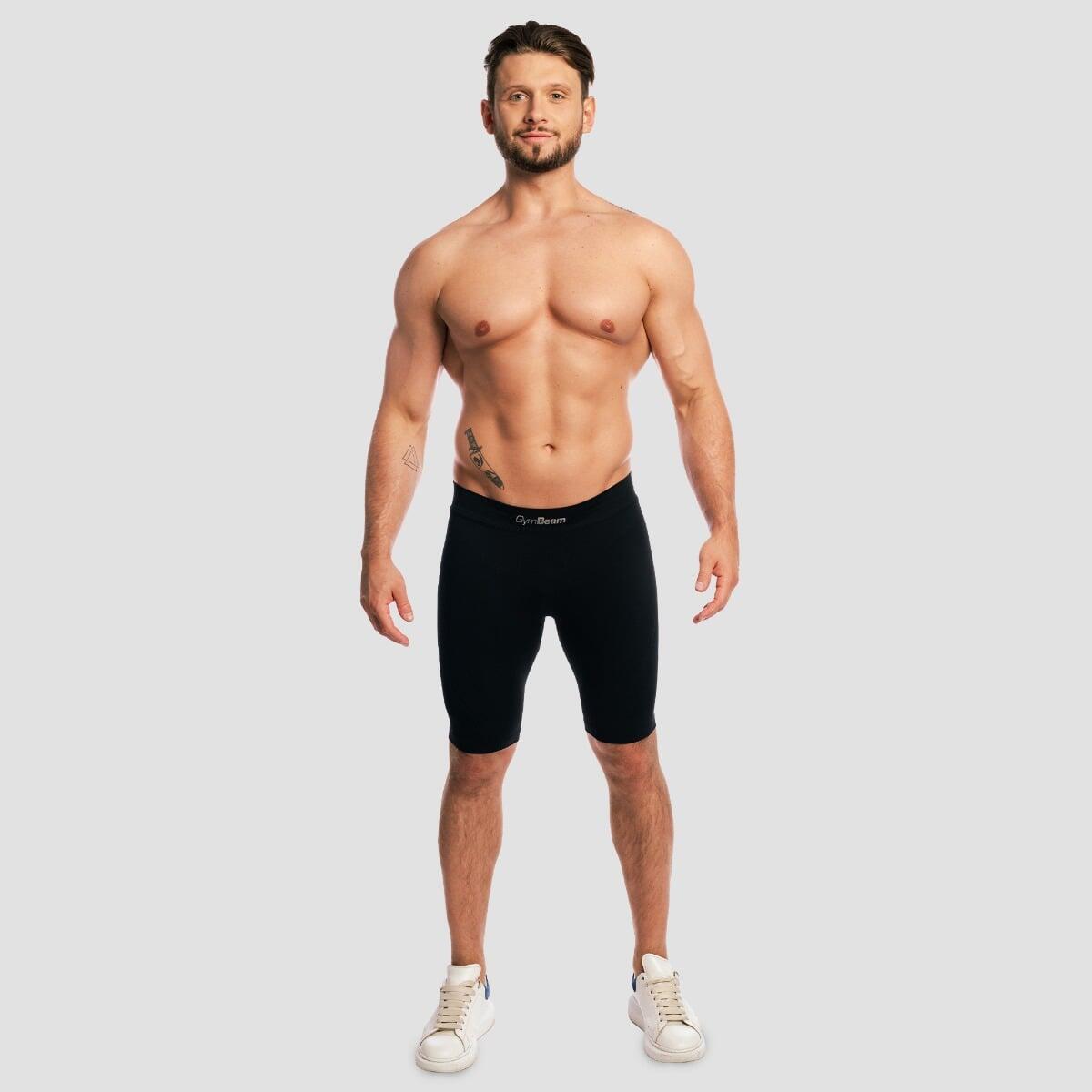 Szorty męskie fitness bezszwowe slim czarne Fuse 5/7