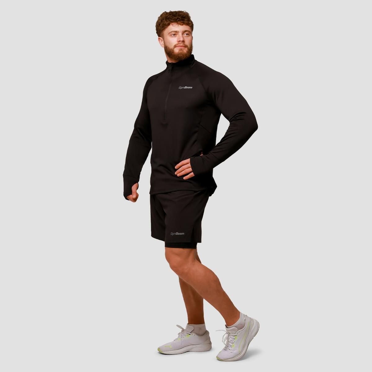 Pantaloncini uomo running slim neri Pulse 5/7