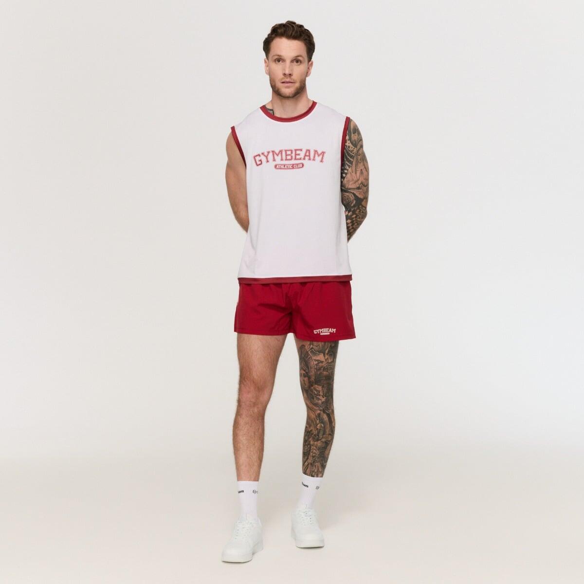 Pantaloncini uomo oversize rossi Varsity 5/7