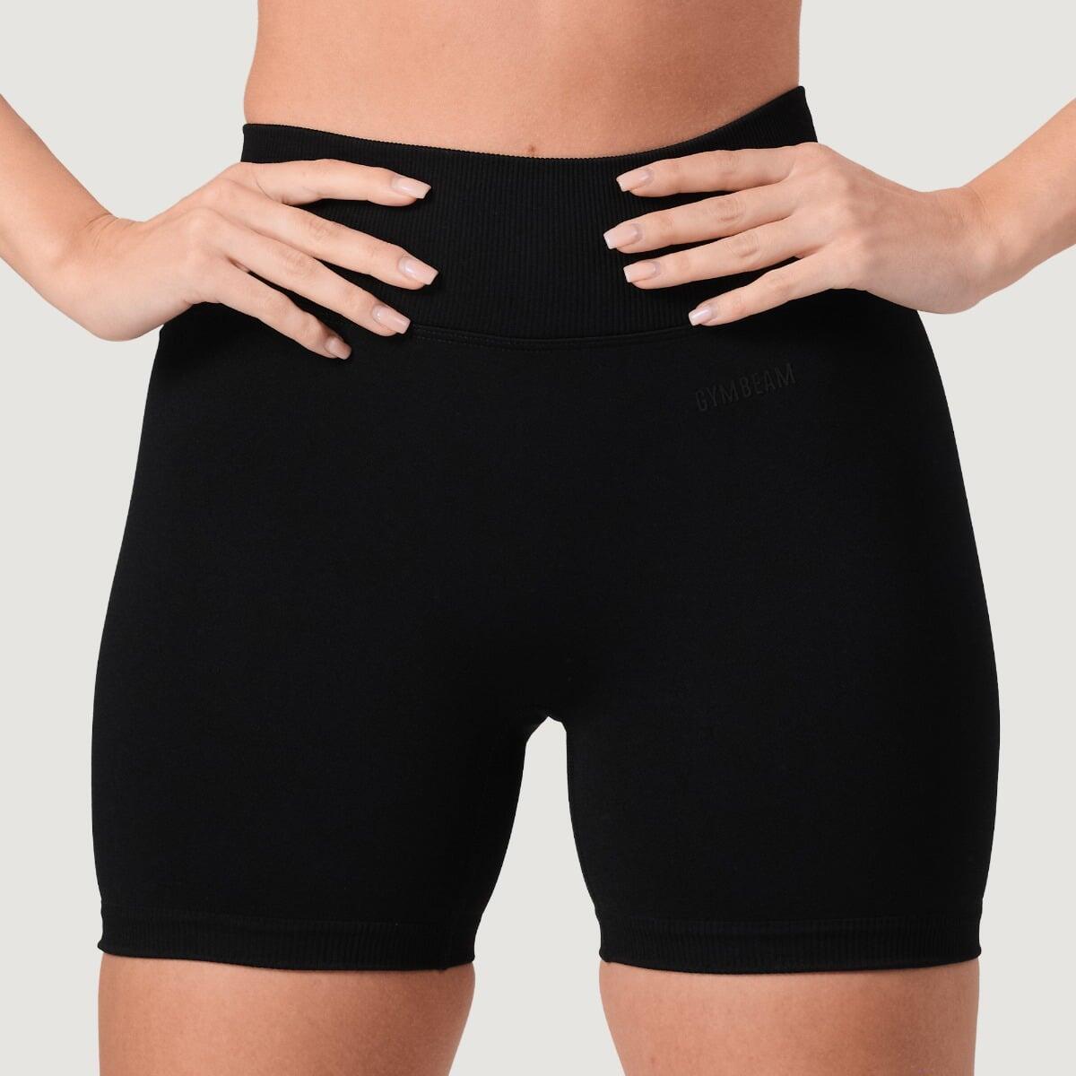Pantaloncini donna fitness slim neri NEO 3/7