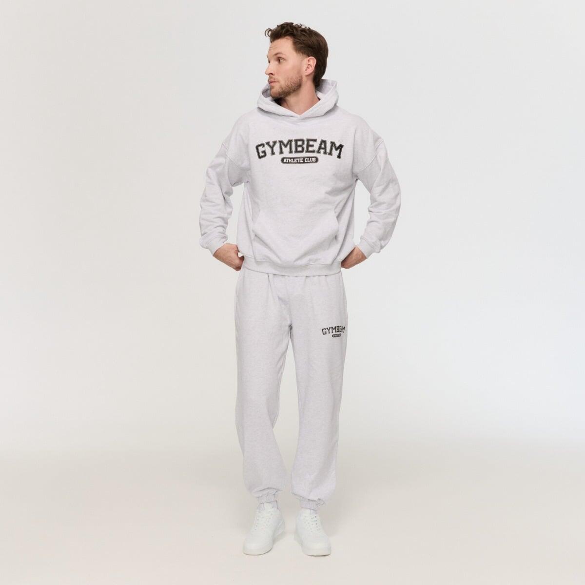 Pantaloni uomo palestra oversize grigi Varsity 3/6
