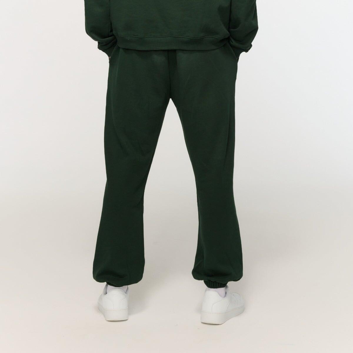 Pantaloni uomo oversize pesanti verdi Varsity 2/4