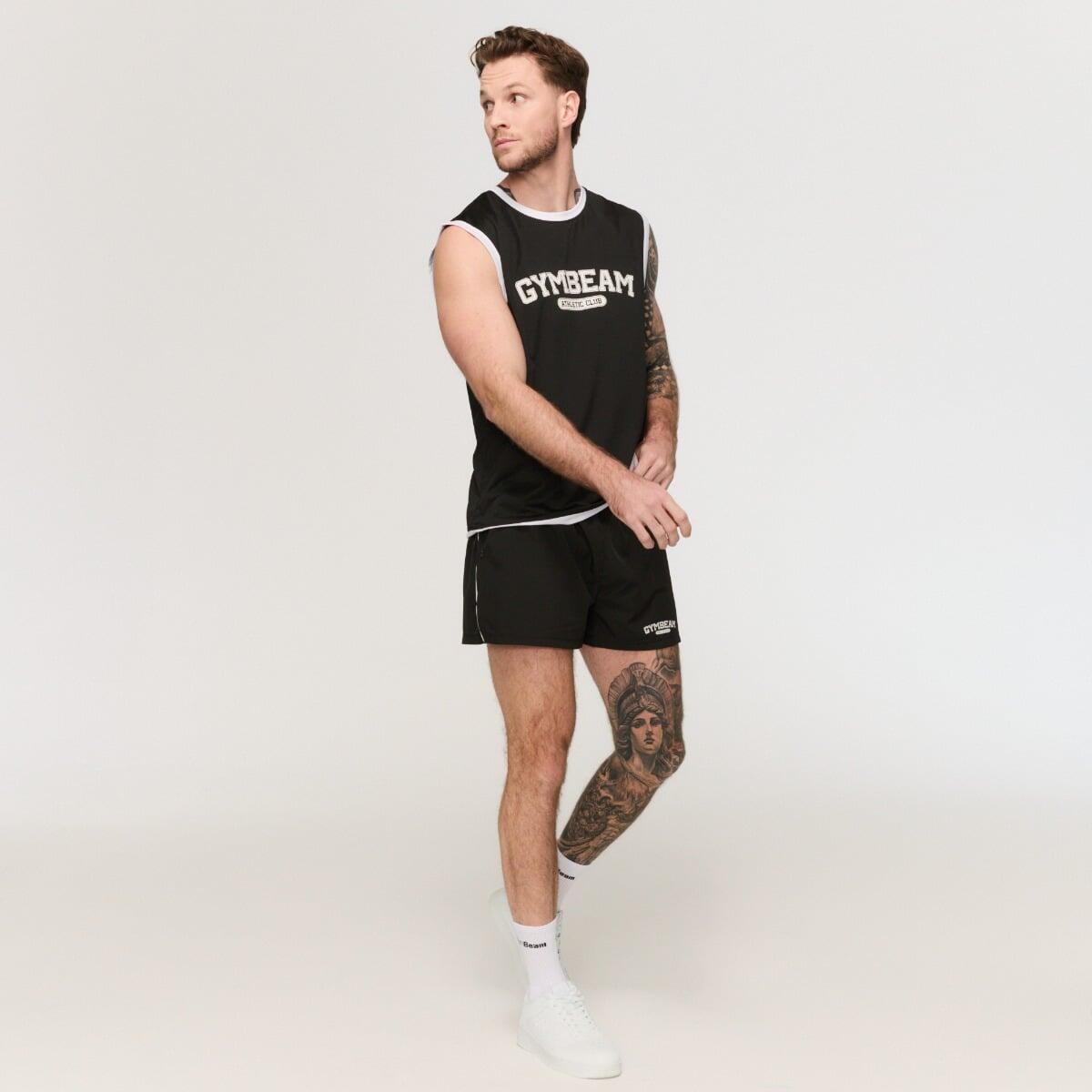 Canotta uomo basket oversize nera Varsity 3/7