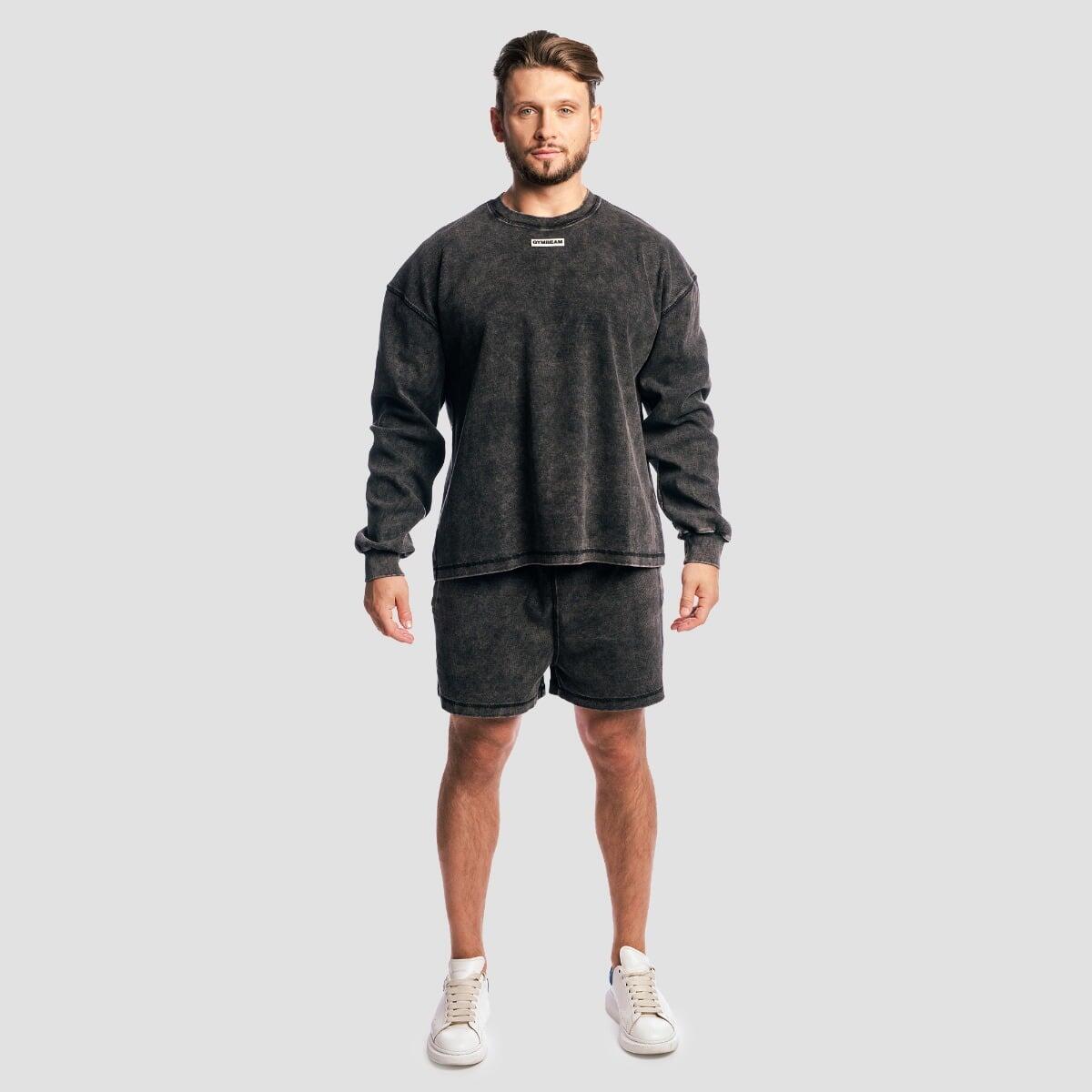 Pantaloncini uomo palestra oversize neri Aura 5/7
